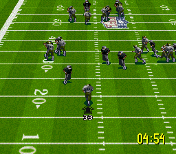 NFL Quarterback Club '96 (Japan) In game screenshot